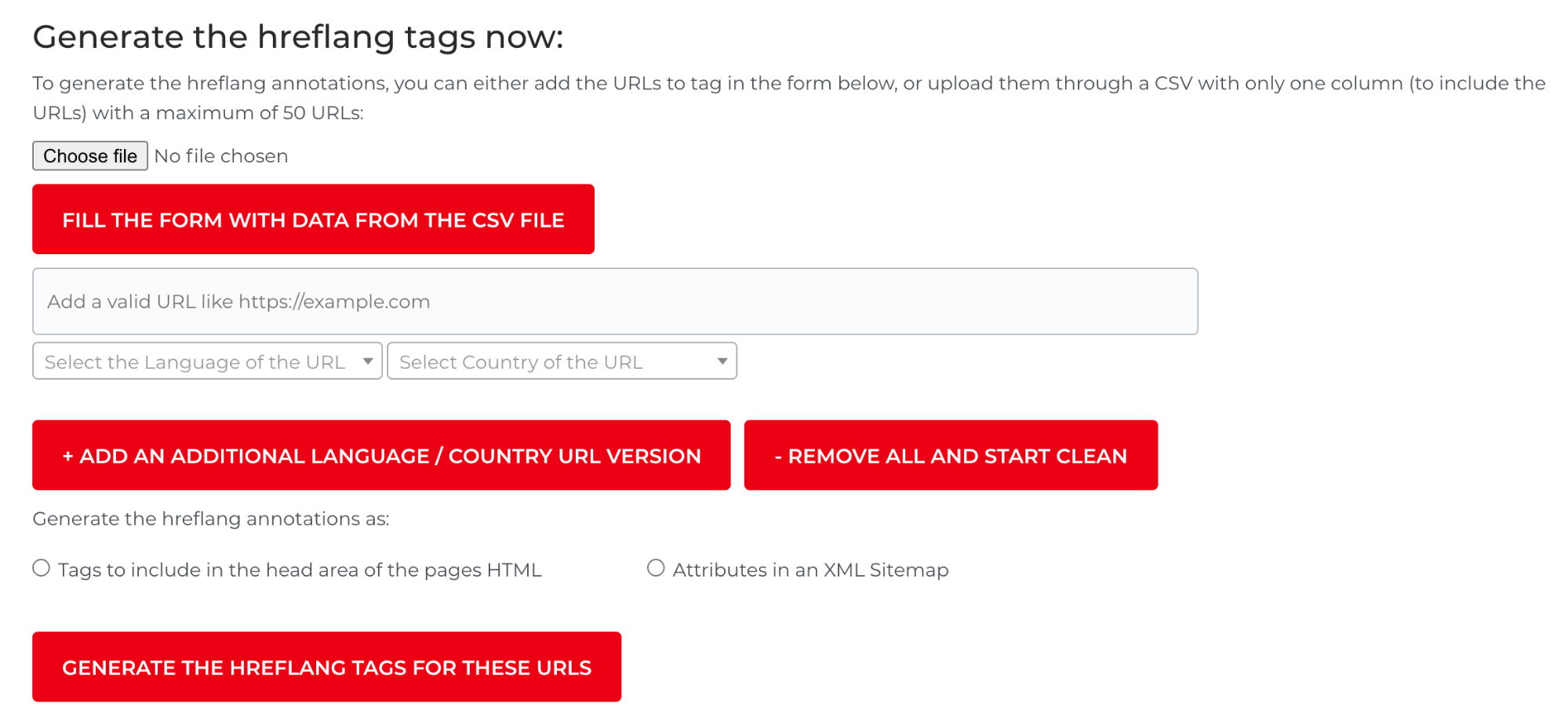 hreflang tag generator