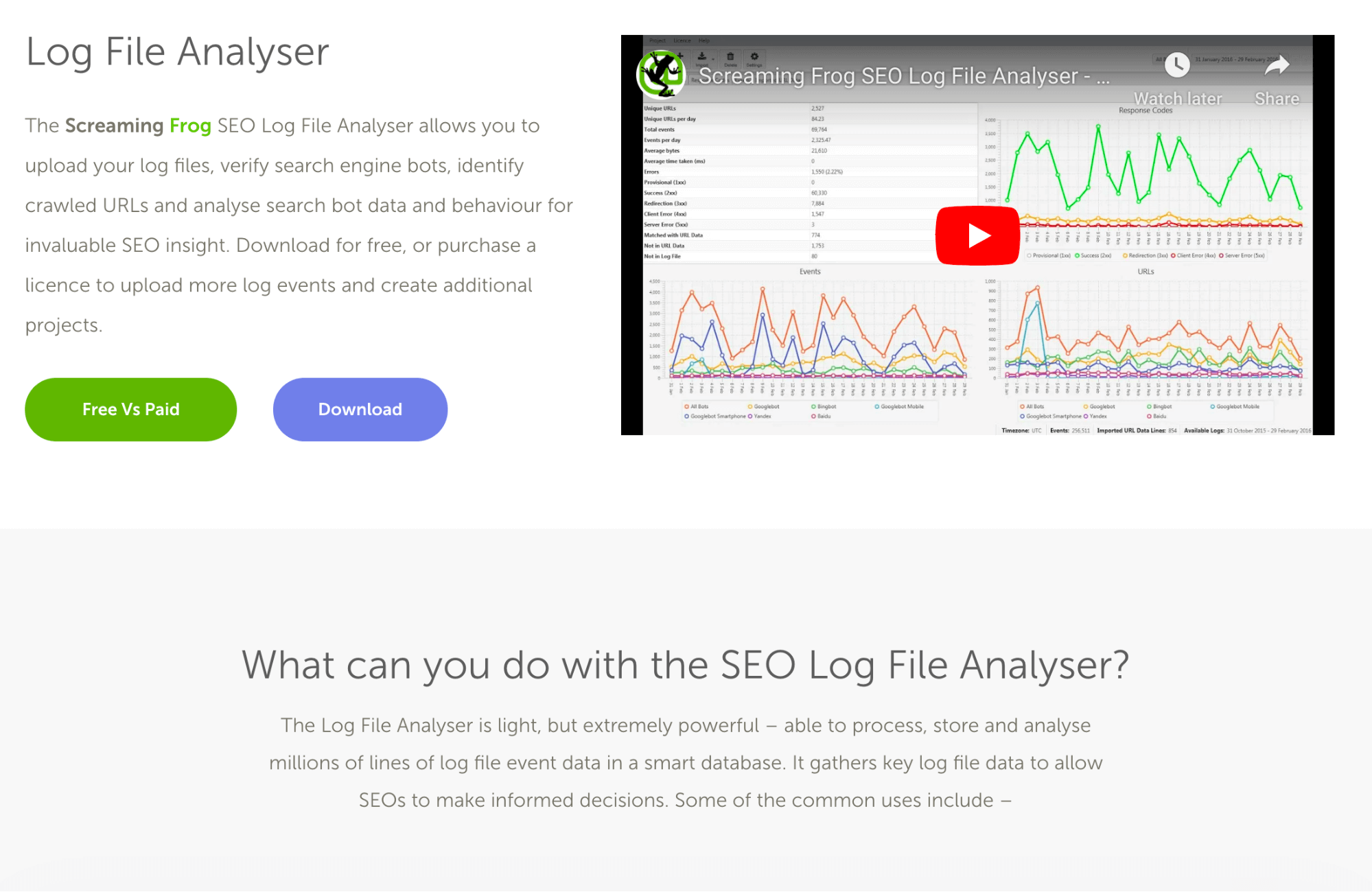 seo log file analyzer