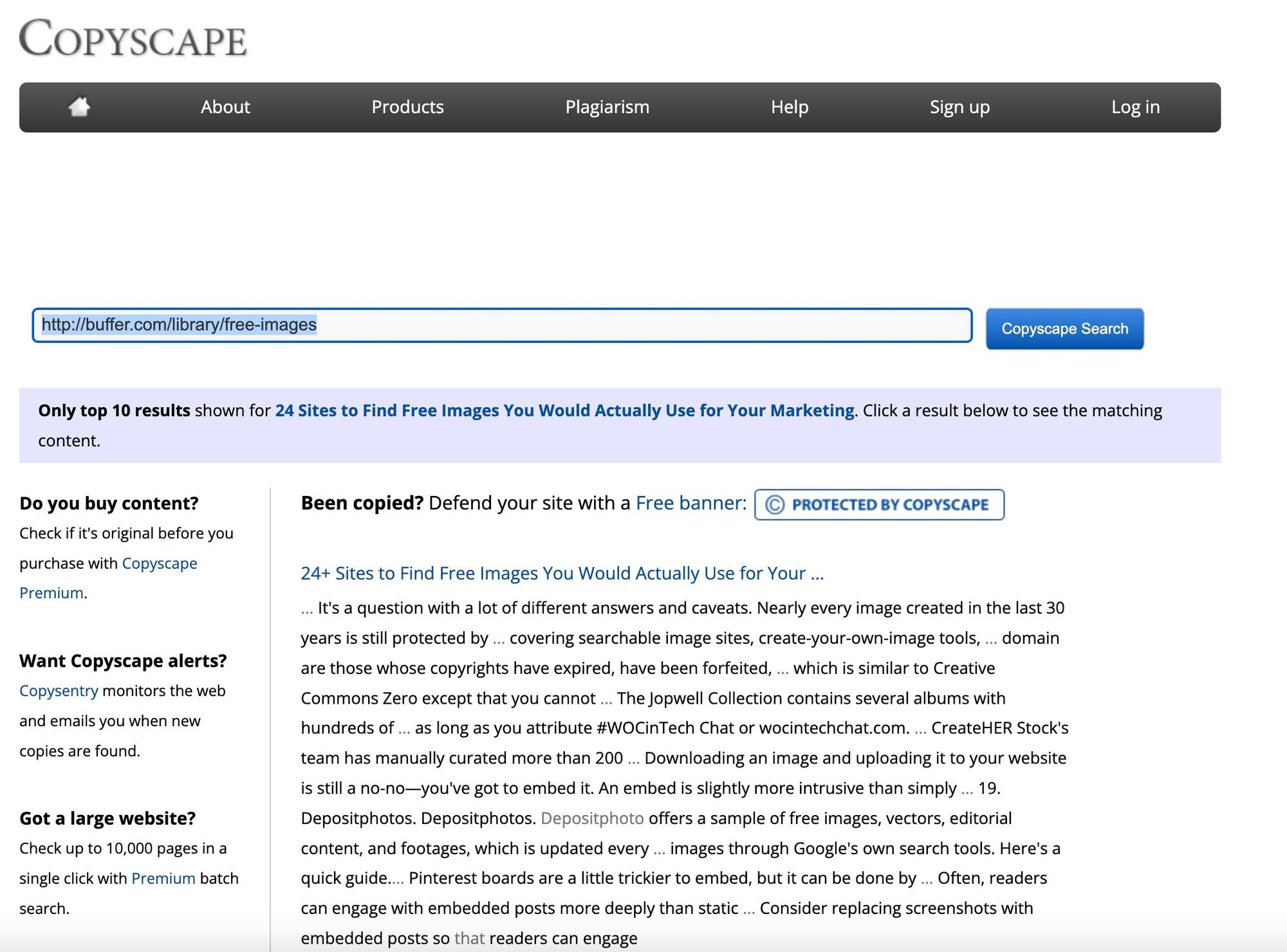 duplicate content checker