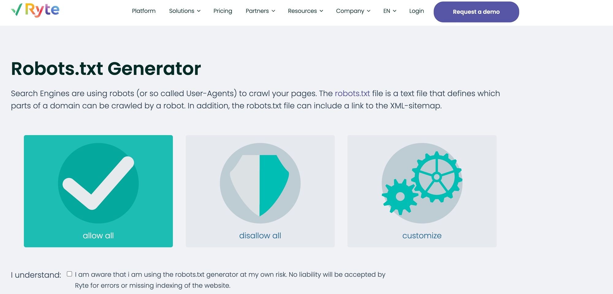robots.txt generator