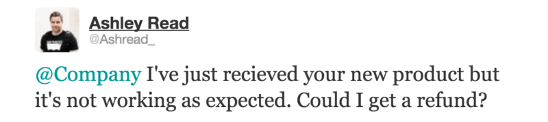 Refund Tweet