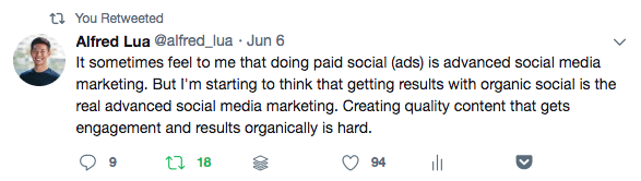 Alfred's retweet Alfred's retweet