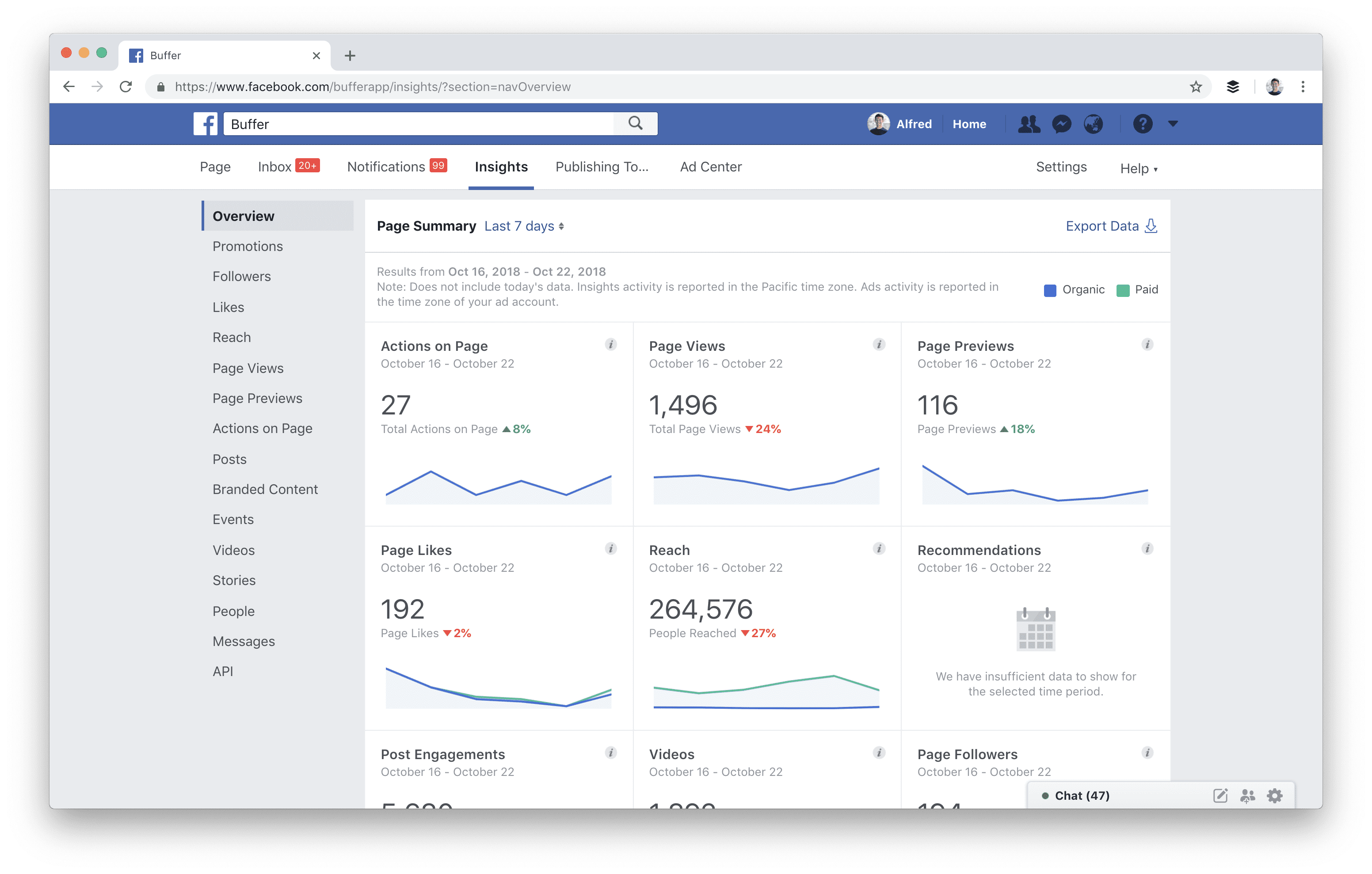 Facebook Page Insights Facebook Page Insights